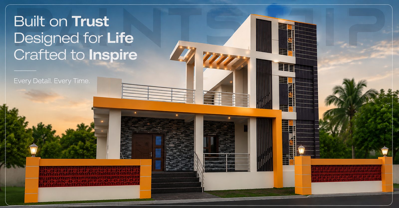 Modern luxury residence exterior